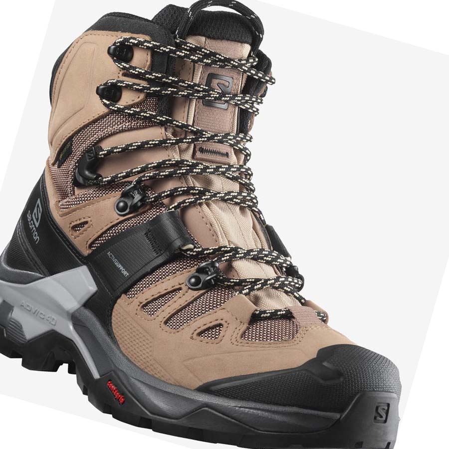 Salomon WoQUEST 4 GORE-TEX Kadın Yürüyüş Ayakkabısı Kahverengi | TR 2782BEX